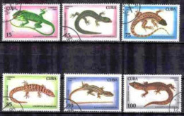 Cuba 1994 Animaux Lézards (29) Yvert N° 3412 à 3417 Oblitéré Used - Usati