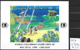 POLYNESIE FRANCAISE BF 20 * Côte 7.70 € - Blocs-feuillets