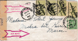 Etats-Unis, Lettre De La Nouvelle Orleans Du 10 Mai 1945 Pour Le Maros , Marques De Censure - Briefe U. Dokumente