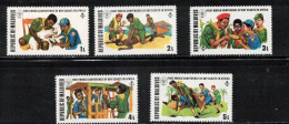 MALDIVES Scott # 427-31 MH - Boy Scouts B - Malediven (...-1965)