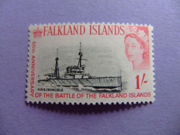 MALVINAS FALKLAND ISLANDS 1964 CUIRASSÉ INVINCIBLE YVERT 146 MNH - Maldives (...-1965)