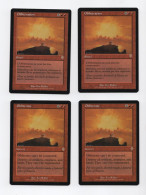 Lot De 4 Oblitération MTG Magic The Gathering - Cartas Rojas