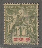 NOSSI-BE - N°39 Obl (1894) 1fr Vert-olive - Used Stamps