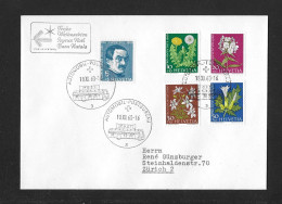 1960 BILDNIS ALEXANDRECALAMES, WIESEN- UND GARTENBLUMEN ► Satzbrief / Stempel Automobil-Postbureau - Lettres & Documents