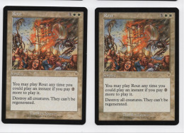 Lot De 2 Rout / Défaite MTG Magic The Gathering Invasion 2000 - Komplettsets