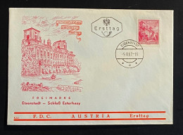 Österreich 1962 Bauten EISENSTADT Mi. 1120 FDC Schmuckkuvert Gestempelt/o EISENSTADT - Briefe U. Dokumente