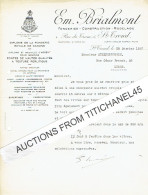 1937 SINT-TRUIDEN - Em. BRIALMONT - Fonderie Royale De Canons - Diesel, Vapeur, Compresseurs, Pompes... - Andere & Zonder Classificatie