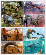 Great Britain United Kingdom 2024 Age Of The Dinosaurs Set Of 8 Stamps MNH - Ungebraucht