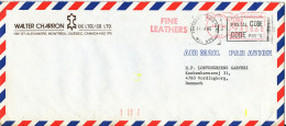 Canada Air Mail Cover With Meter Cancel Toronto 18-10-1986 (Fine Leathers) - Airmail