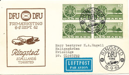 Denmark Special Cover Ringsted Sjaellands Tingsted 16-9-1962 With Cachet - Lettres & Documents