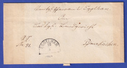 Bayern Dienstbrief Mit Halbkreis-Stempel EGGELHAM 1864 - Autres & Non Classés