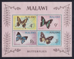 Malawi 1966 Schmetterlinge Mi.-Nr. Block 5 Postfrisch ** - Malawi (1964-...)