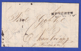 Bayern Geschäftsbrief Mit Zweizeiler-Stempel MÜNCHEN 1846 - Sonstige & Ohne Zuordnung