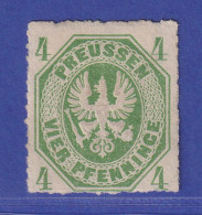Altdeutschland Preußen Adler 4 Pfg Grün Mi.-Nr. 14 A Ungebraucht * - Mint
