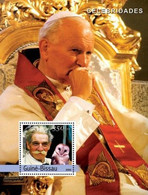 Guinea Bissau 2004, Pope, J. Paul II, Schweitzer, Owl, BF - Albert Schweitzer