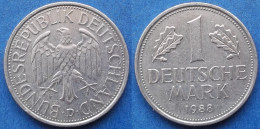 GERMANY - 1 Mark 1988 D KM# 110 Federal Republic Mark Coinage (1946-2002) - Edelweiss Coins - 1 Mark