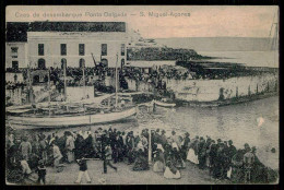 SÃO MIGUEL - PONTA DELGADA - Caes De Desembarque. ( Ed. Hugo Knobloch & Co.) Carte Postale - Açores