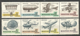 HUNGRIA CORREO AEREO YVERT NUM. 292/295 Y 296/299 ** SERIES COMPLETAS SIN FIJASELLOS - Unused Stamps