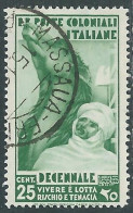 1933 EMISSIONI GENERALI USATO DECENNALE 25 CENT - RA8-2 - Emisiones Generales