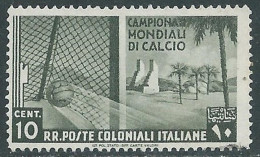 1934 EMISSIONI GENERALI USATO MONDIALI DI CALCIO 10 CENT - RA6-3 - Amtliche Ausgaben