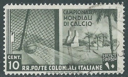 1934 EMISSIONI GENERALI USATO MONDIALI DI CALCIO 10 CENT - RA6-8 - General Issues