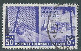 1934 EMISSIONI GENERALI USATO MONDIALI DI CALCIO 50 CENT - RA6-5 - Amtliche Ausgaben