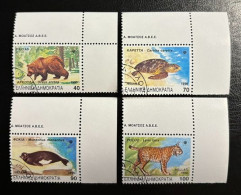 GREECE,1990, RARE AND ENDANGERED ANIMALS , USED - Unused Stamps