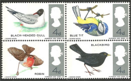 420 G-B 1966 Oiseaux Birds Se-tenant Phosphor MNH ** Neuf SC (GB-19a) - Neufs