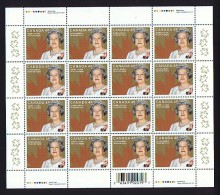 2002  Queen  Elizabeth II Golden Jubilee  Sc 1932  Complete MNH Sheet Of 16  With Inscrptions - Feuilles Complètes Et Multiples