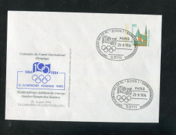 "BUNDESREPUBLIK DEUTSCHLAND" 1994, Privat-Ganzsachenumschlag "Olympiade" SSt. "BONN" (B0056) - Private Covers - Used