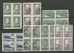 FINLAND FINNLAND 1944-1947 = 7 X 4-block MNH/MH - Ungebraucht