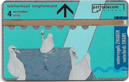 Netherlands - KPN - L&G - R008-03 - Birds Swans - 107F - 07.1991, 4Units, 5.000ex, Mint - Privadas