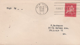 United States 1948 FDC Mailed - 1941-1950