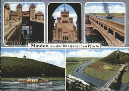 72325960 Minden Westfalen Schachtschleuse Dom Westfaelische Pfort Minden - Minden