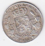 Belgique - 20c  1853 ( L W Sans Points ) - 20 Cents
