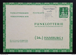 Berlin 1957, Postkarte Funklotterie FP 5b Rahmfarben Berlin - Postkarten - Gebraucht