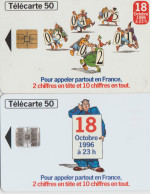 TC15 - 2 CARTES A PUCE DIFFERENTES, Pour 1 € - Ohne Zuordnung