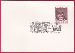 Österreich 1318 Sonderstempel Christkindl 6. 1. 1970, Weihnachten - Briefe U. Dokumente