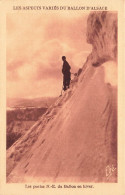 SPORTS  - Alpinisme - Le Pentes N.E Du Ballon En Hiver - Les Aspects Variés Du Ballon D'Alsace - Carte Postale Ancienne - Alpinisme