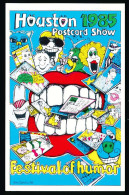CPSM 9 X 14 Etats Unis USA  Texas HOUSTON 1985 Postcard Show Festival Humor  Illustrateur John Delulio - Houston