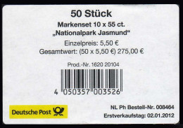 FB 18 Nationalpark Jasmund, Folienblatt-Banderole Für 50 Markensets - 2011-2020