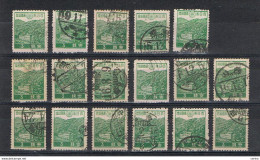 JAPAN:  1937/40  HYDROELECTRIC  STATION  -  3 S. USED  STAMPS  -  REP.  17  EXEMPLARY  -  YV/TELL. 264 - Gebruikt