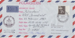 Germany PFS Polarstern Antarctic Heli Flight From Polarstern To RRS Bransfield Ca Polarstern 23.02.1983 (FG187) - Lettres & Documents