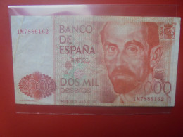 ESPAGNE 2000 PESETAS 1980 Circuler (B.33) - [ 4] 1975-…: Juan Carlos I.