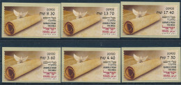 ISRAEL 2024 ANIMALS FROM THE BIBLE ATM LABEL TIBERIUS MACHINE 900 SET - Nuovi