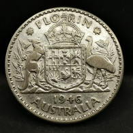 1 FLORIN ARGENT 1946 GEORGE VI AUSTRALIE / AUSTRALIA SILVER - Florin