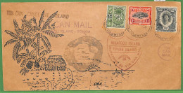 ZA1503 - TOGA - POSTAL HISTORY - OVERSIZED Cover  Via TIN CAN MAIL - Tonga (...-1970)