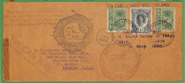 ZA1505 - TOGA - POSTAL HISTORY - OVERSIZED Cover To JAMAICA - TIN CAN MAIL 1939 - Tonga (...-1970)