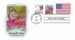 USA 2022 Pine Mountain Flowers Nonprofit Organization Rate FDC Postal Stationary Flag Cover - 2011-...