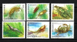 Bulgarie 1996 Animaux Crustacés (85) Yvert N° 3682 à 3687 Oblitérés Used - Used Stamps